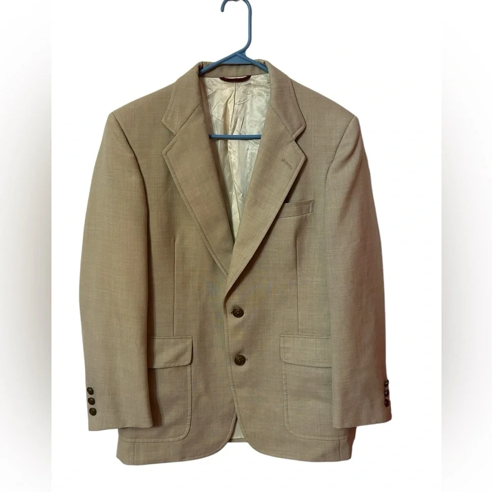 Vintage HART SCHAFFNER & MARX Jack Nicklaus Golden Bear Wool Blazer Size 42R